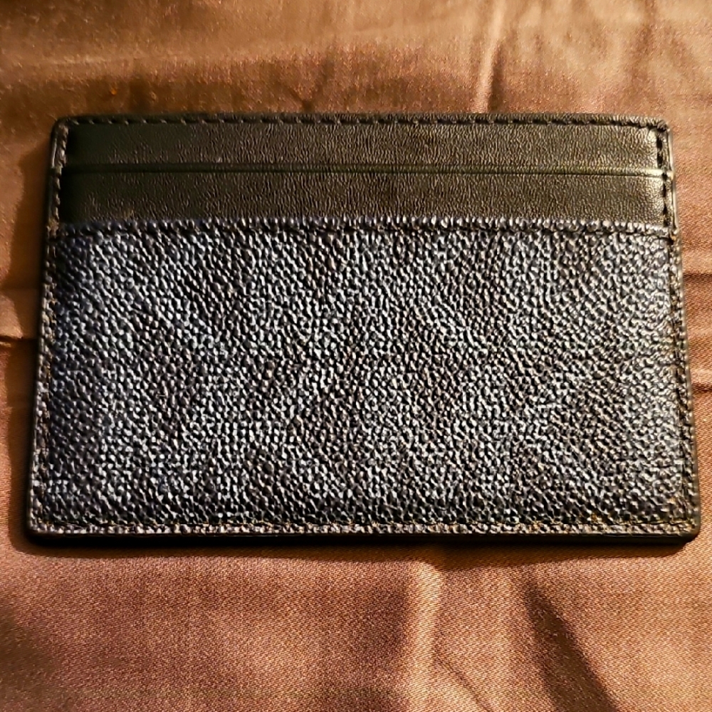 Michael Kors Black and Gray Card Holder